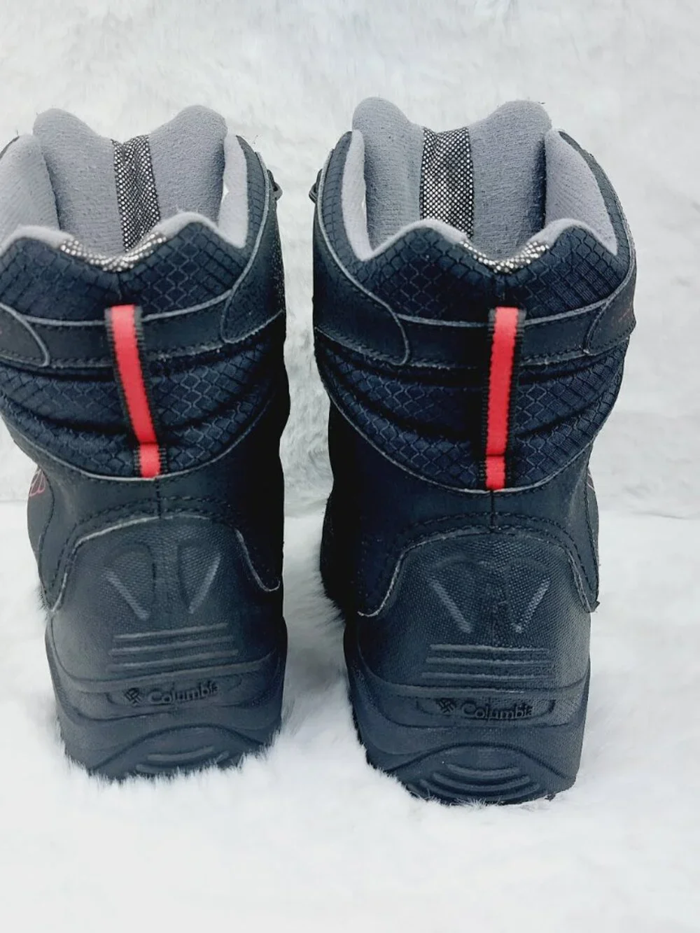 Columbia Boys' Black Red Rocket Bugaboot Plus III Omni-Heat Winter Boots Size 6